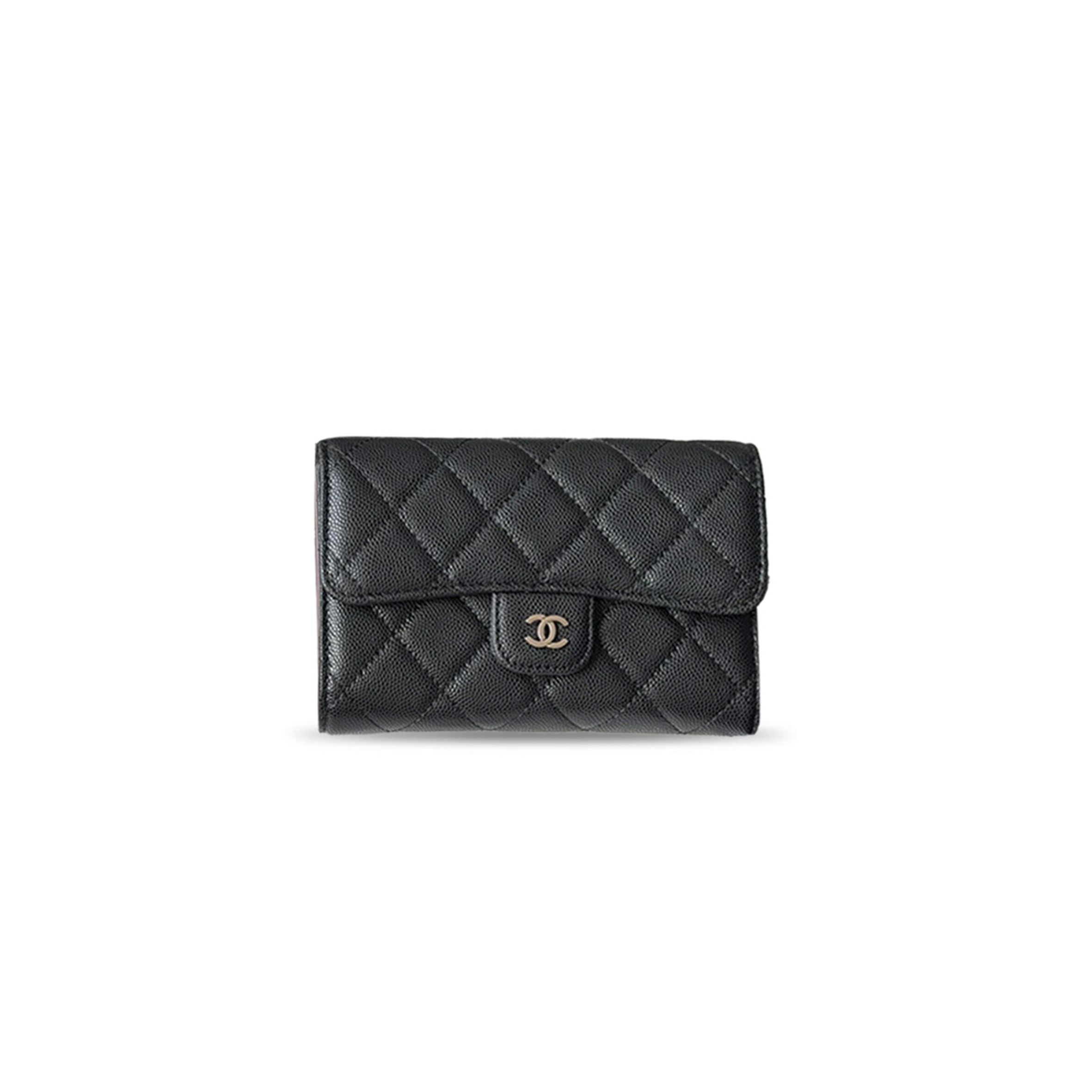 CHANEL CAVIAR QUILTED FLAP WALLET AP0230 (15*11*3.5cm)